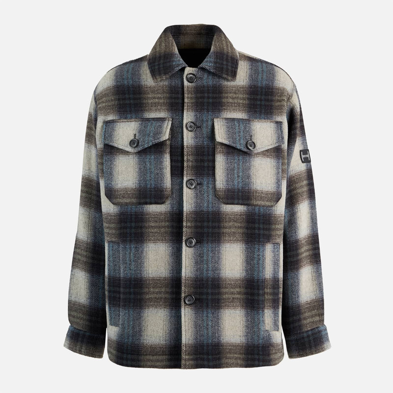 Shirt Jacket Grey Blue 1