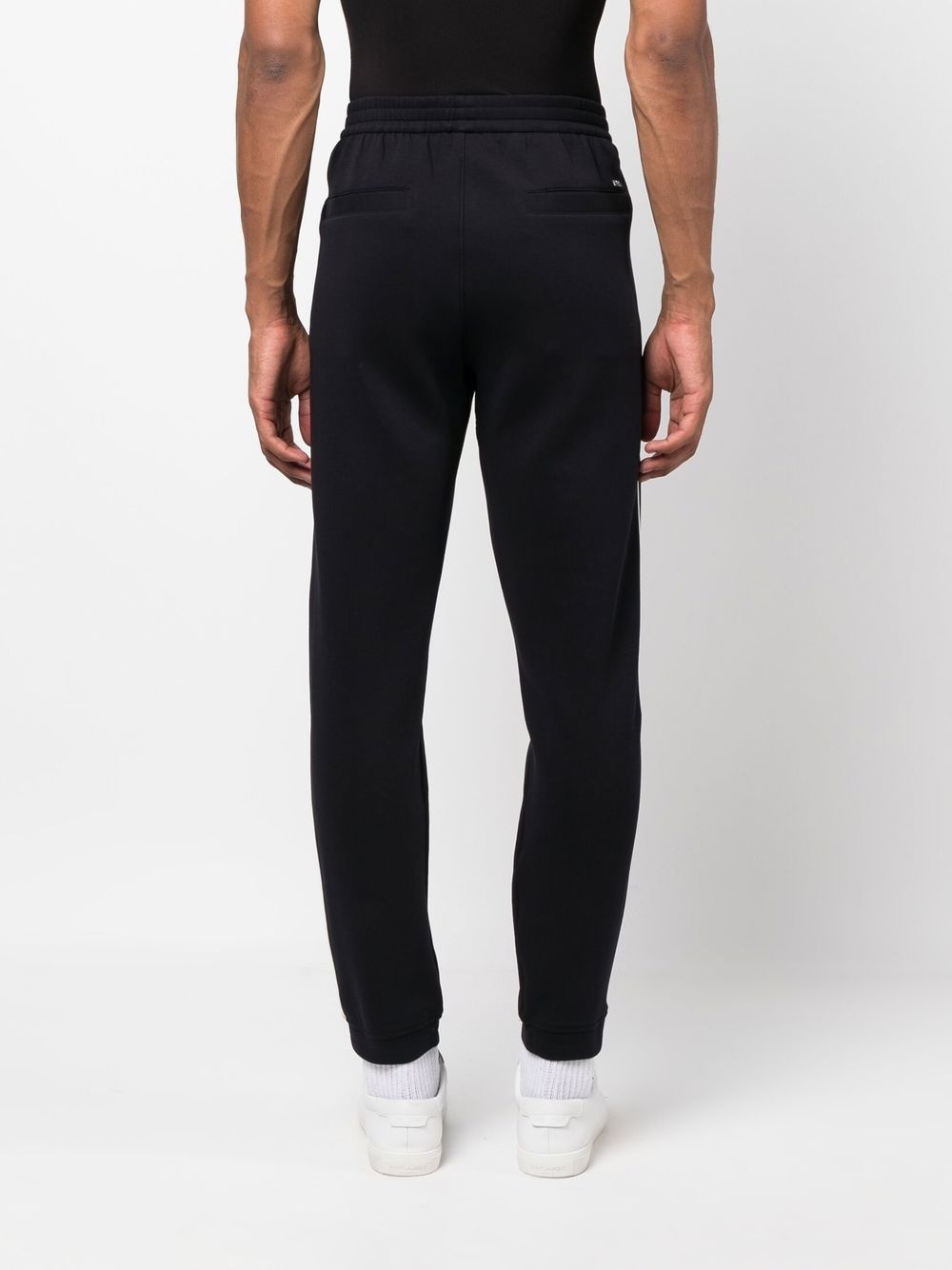 side-stripe straight trousers - 4