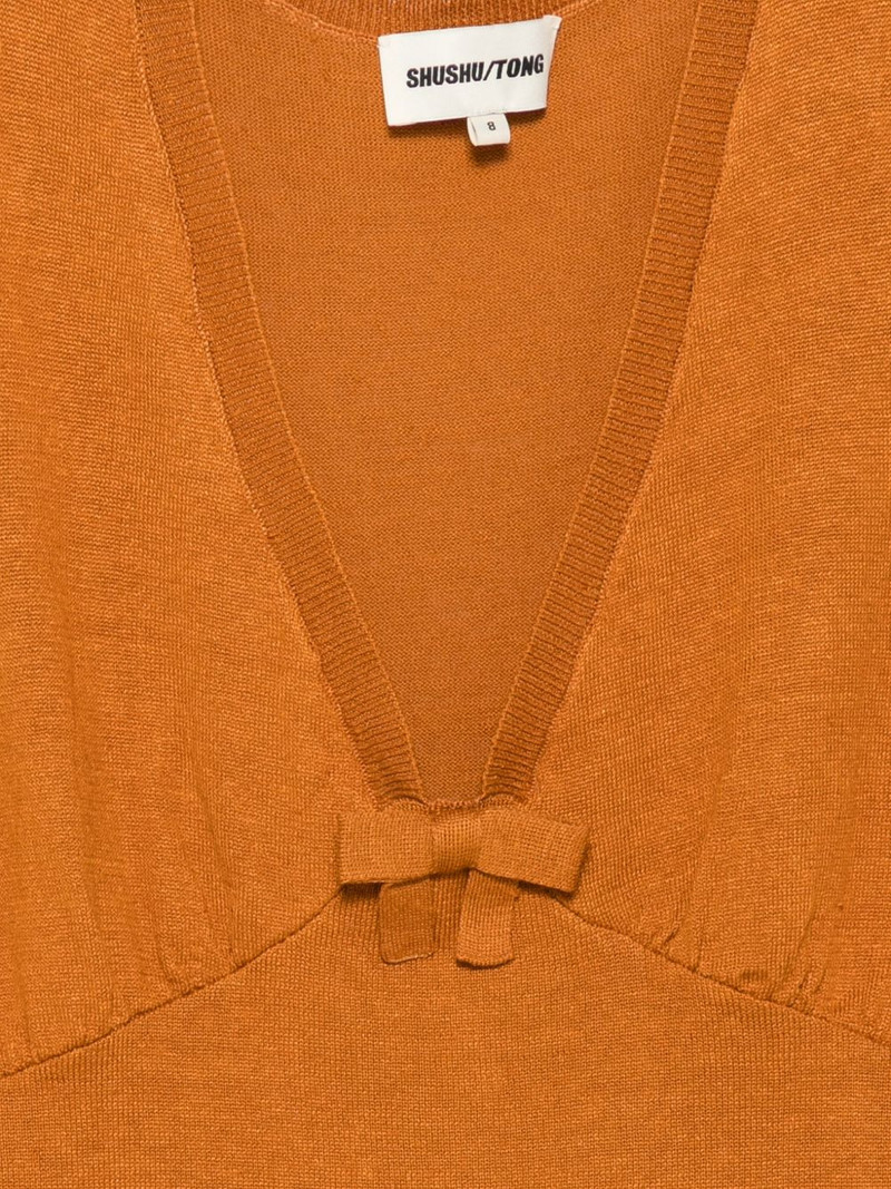 bow-detail knitted tank top 3