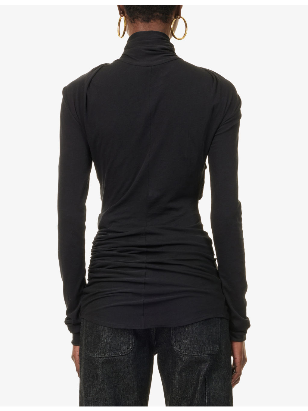 Gres Twisted Stretch-Cotton Top - 4