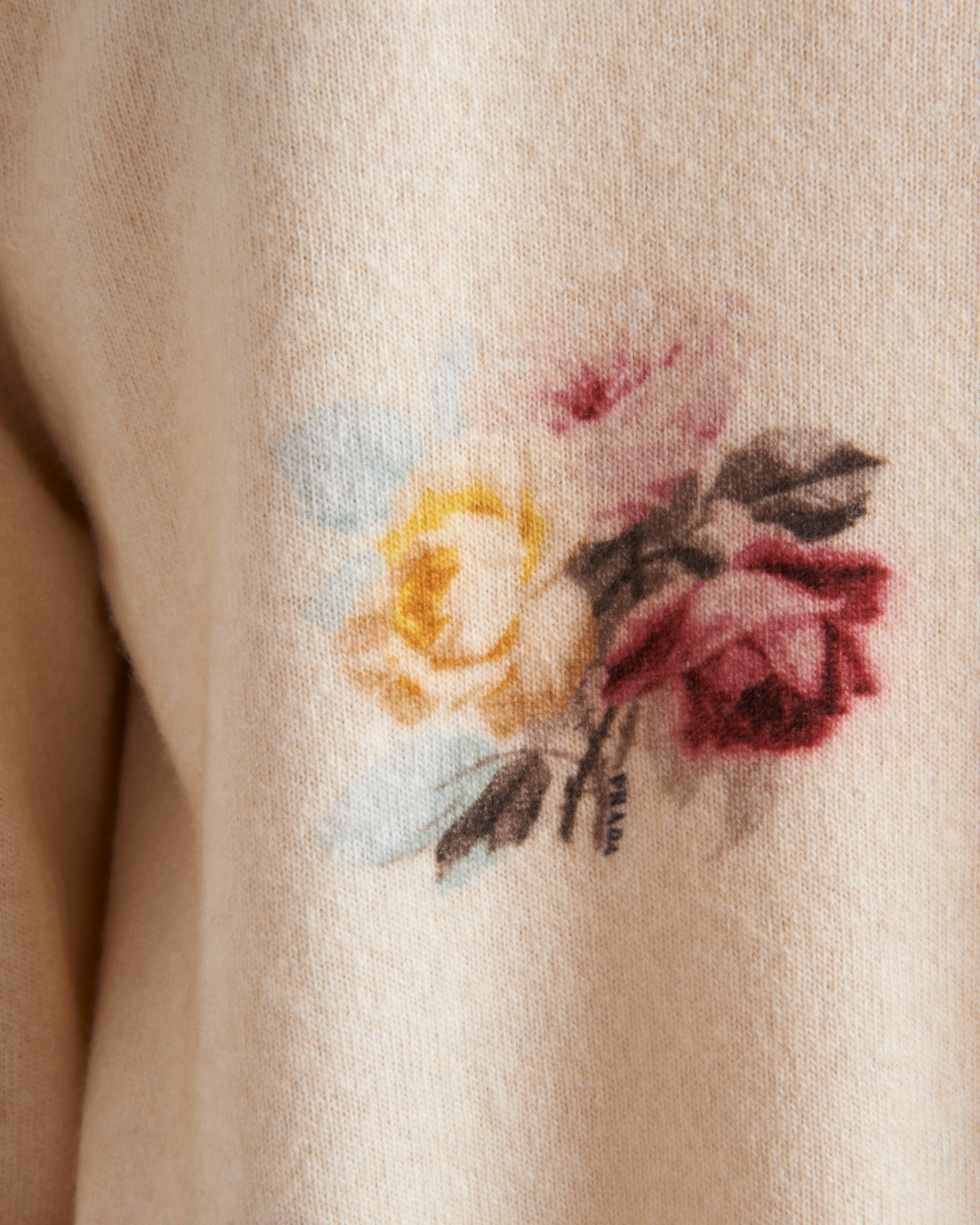 Printed wool cardigan - 4