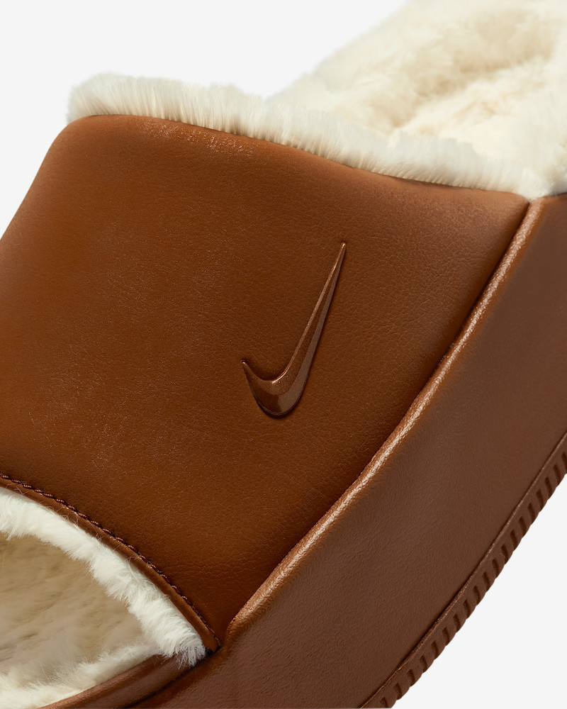 Nike Calm Elevation Fur Women's Slides 6