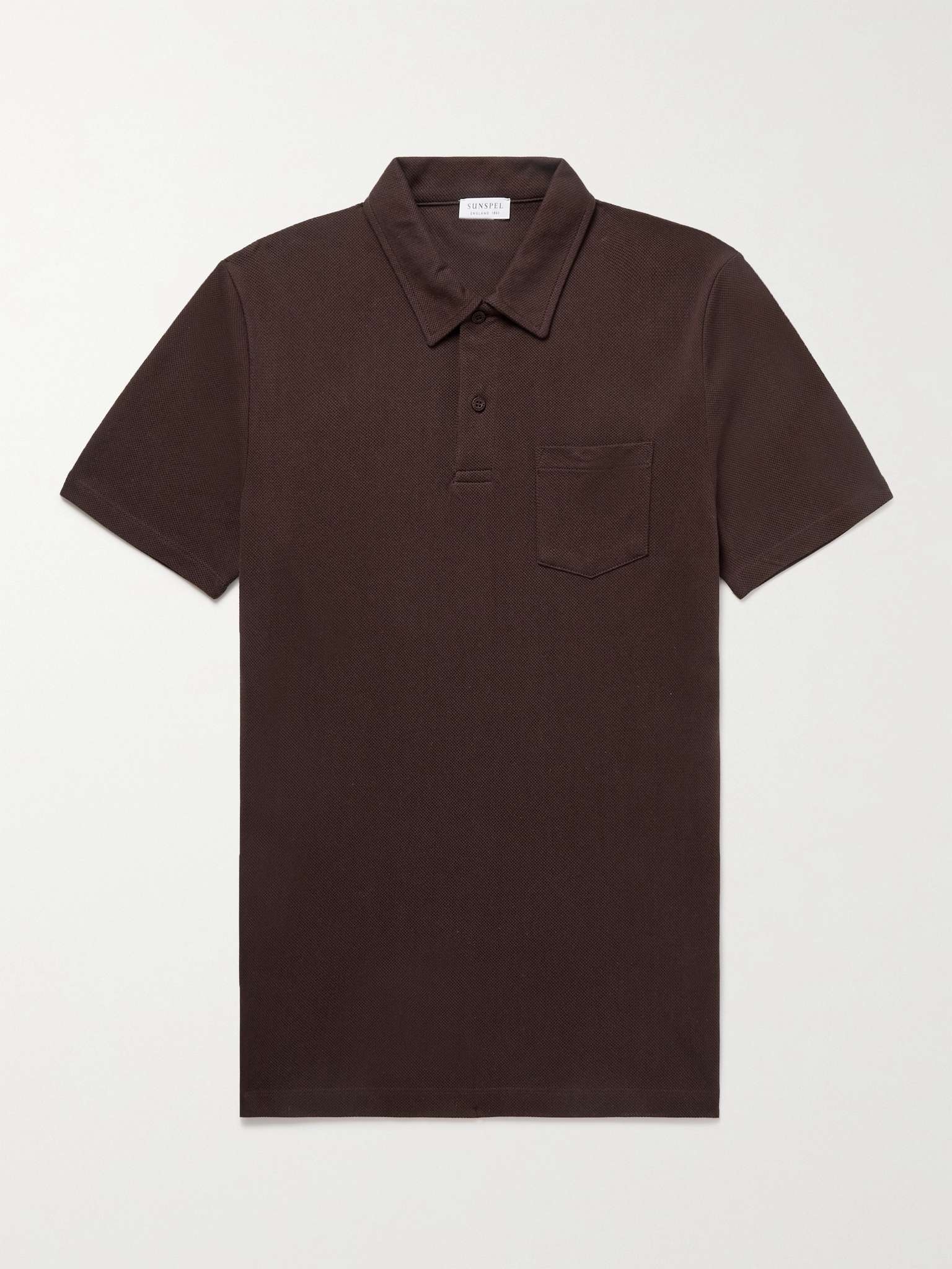 Riviera Cotton-Mesh Polo Shirt - 1