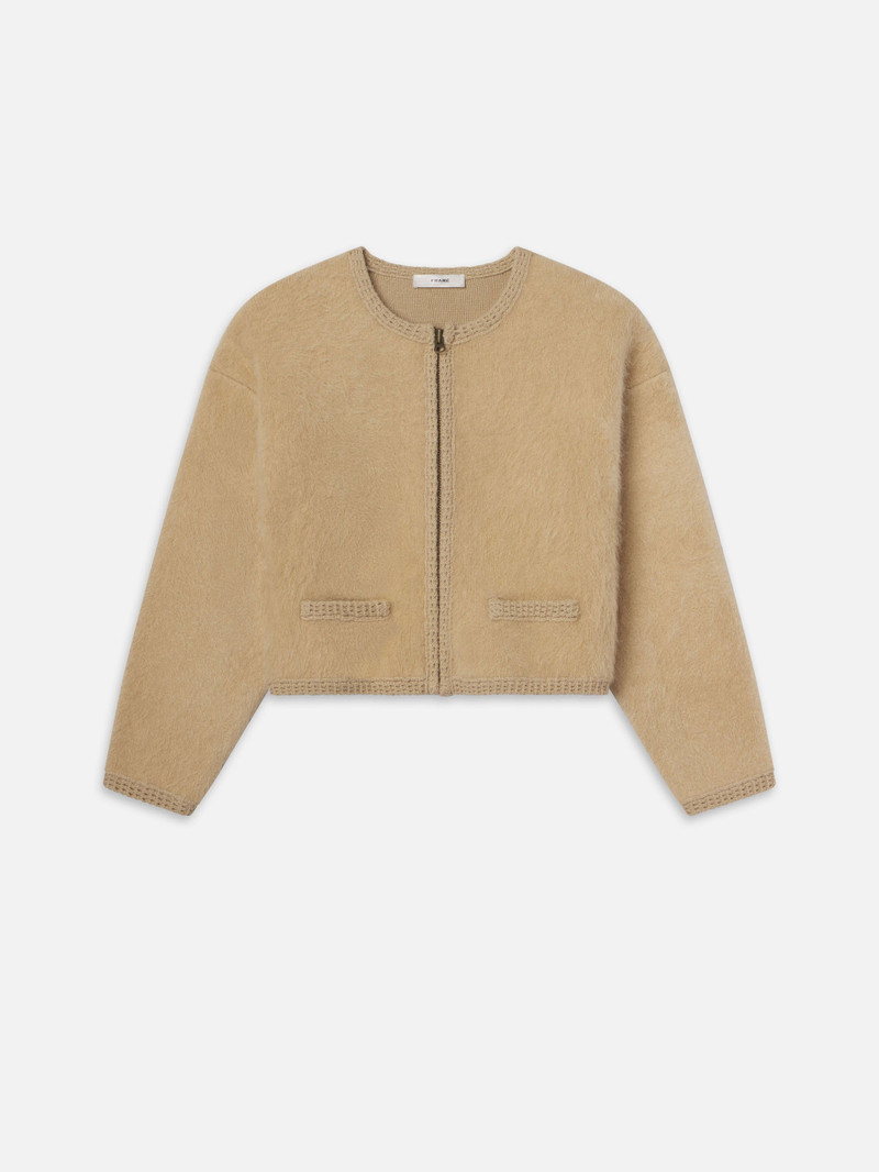 Lofty Crochet Cardi in Wheat 1