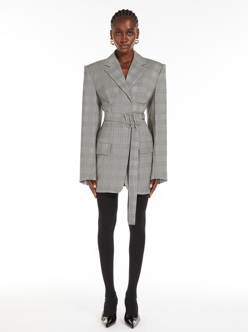 EMY Fitted jacket with belt 3