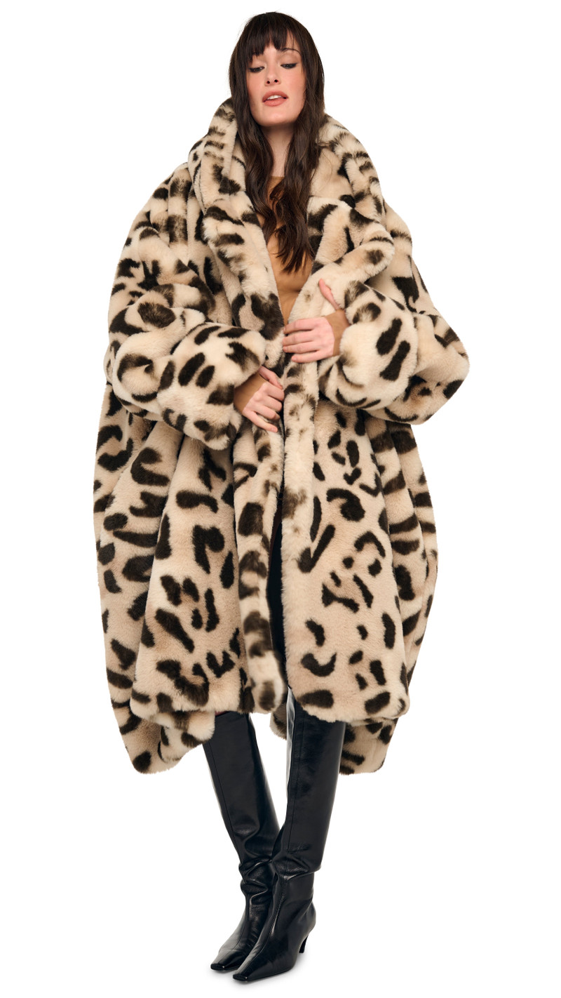 HOODED MODIFIED BLANKET COAT 10