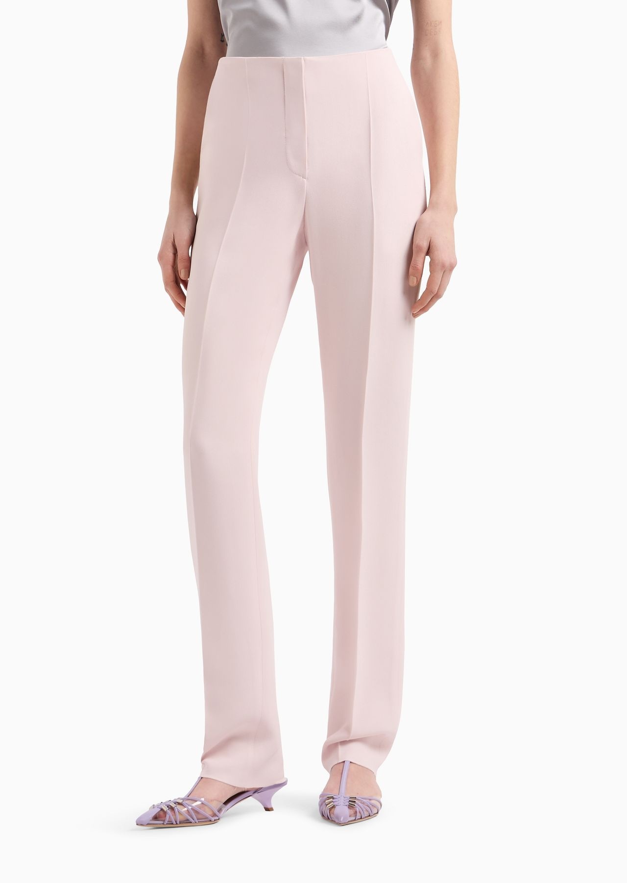 Cady crêpe ribbed trousers - 2