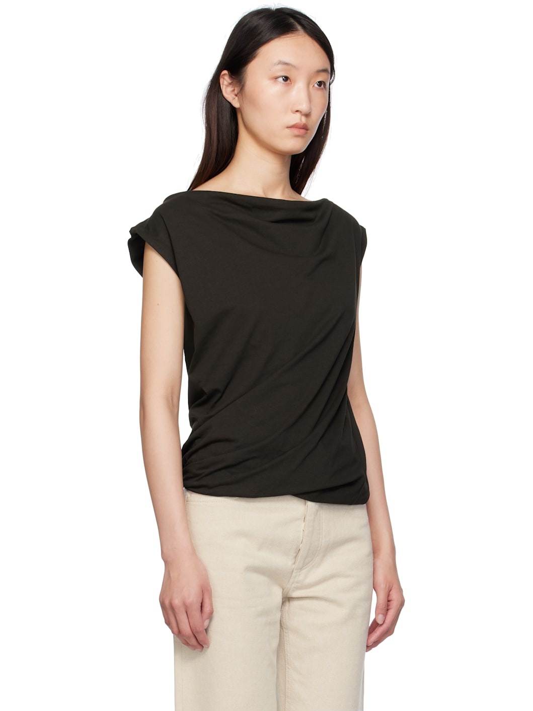 Brown Turn Tank Top - 2