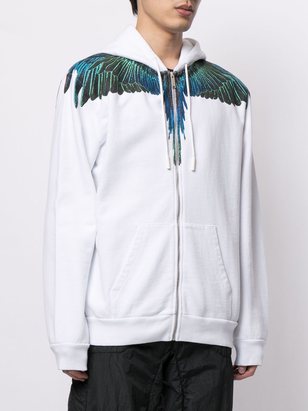 Wings-print hoodie - 3