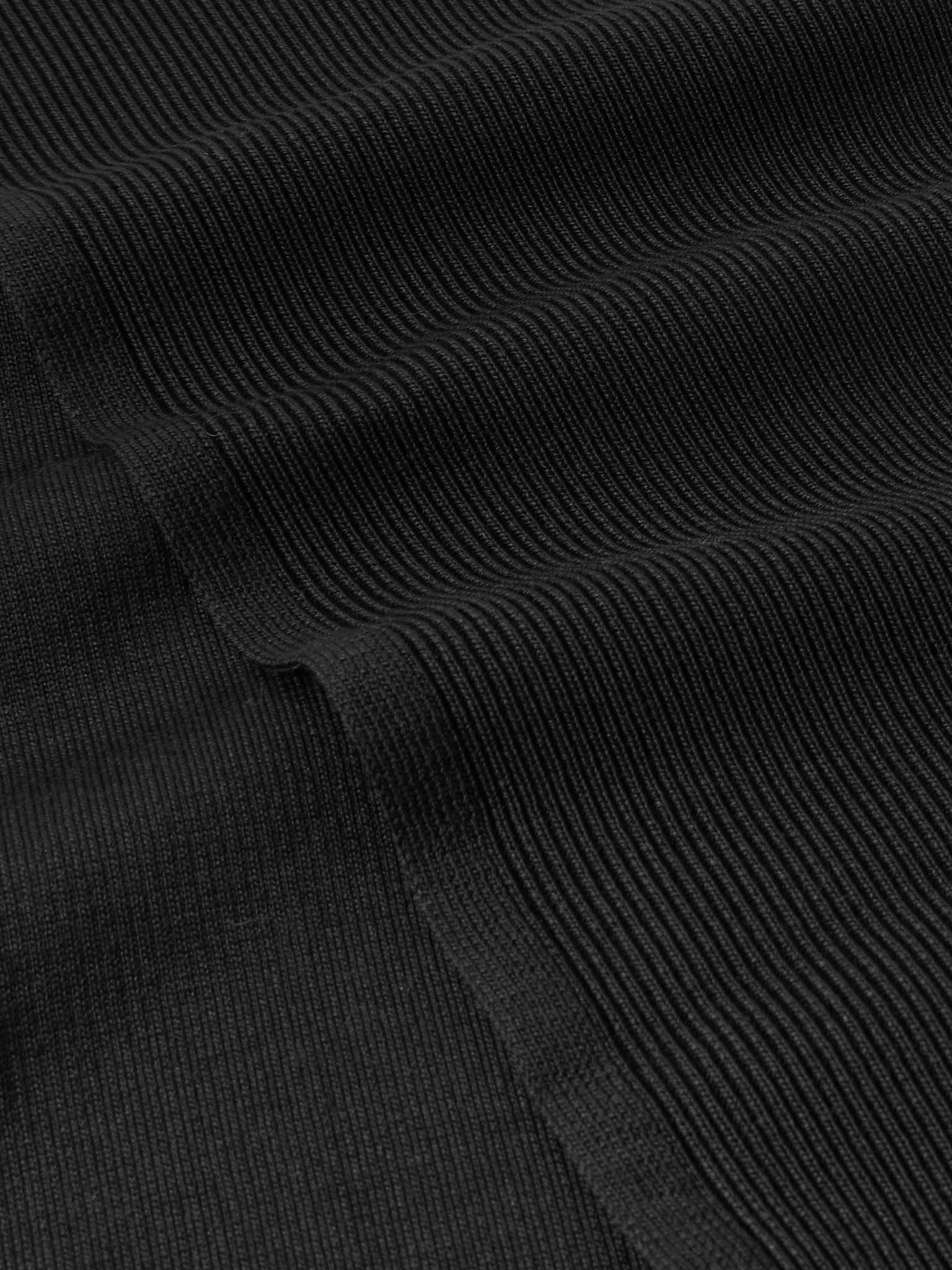 Tasselled Ribbed Silk-Blend Scarf - 3