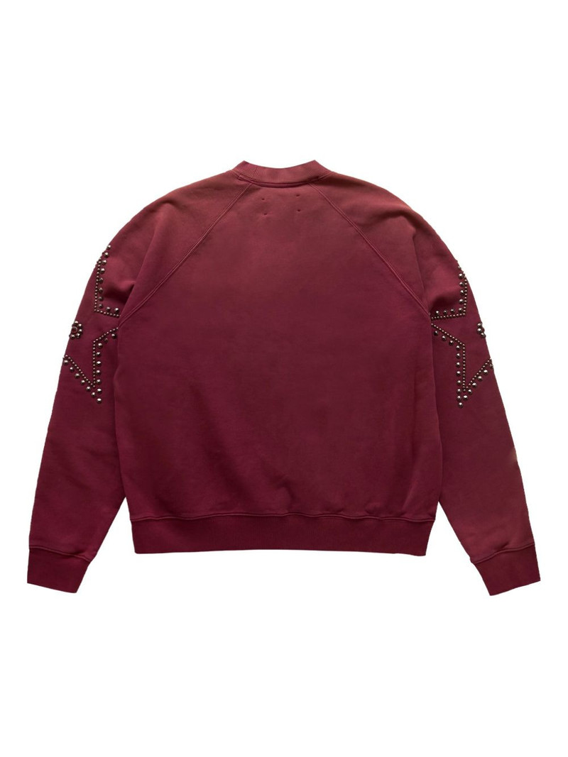 SATOSHI NAKAMOTO stud-embellished sweatshirt outlook
