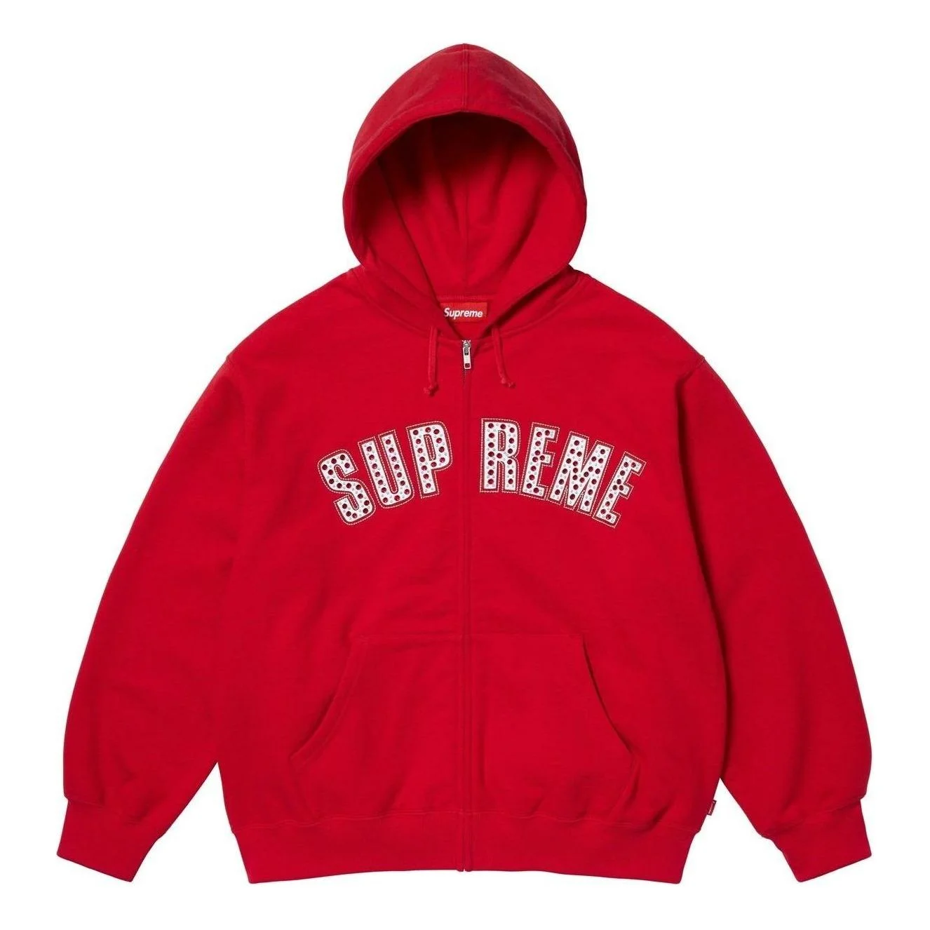 Supreme x B.B. Simon Zip Up Hooded Sweatshirt 'Red' SS25SW50-RED - 1