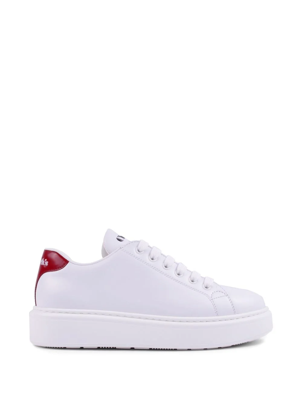 lace-up leather sneakers - 1