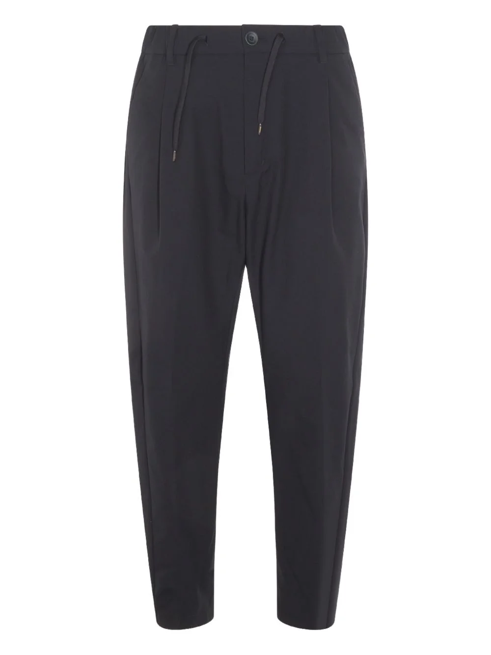 pleated drawstring trousers - 1