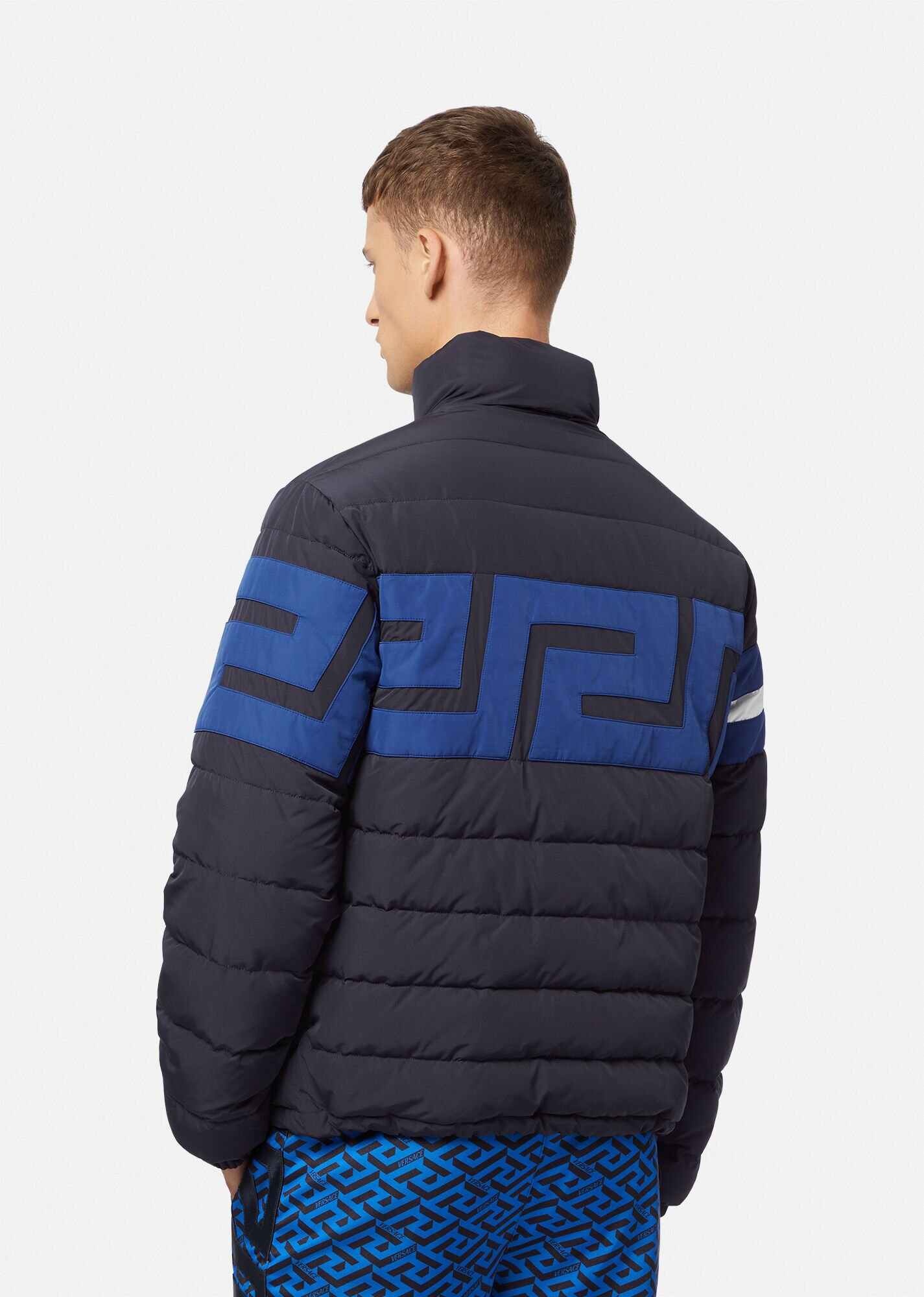 Greca Reversible Puffer Jacket - 3