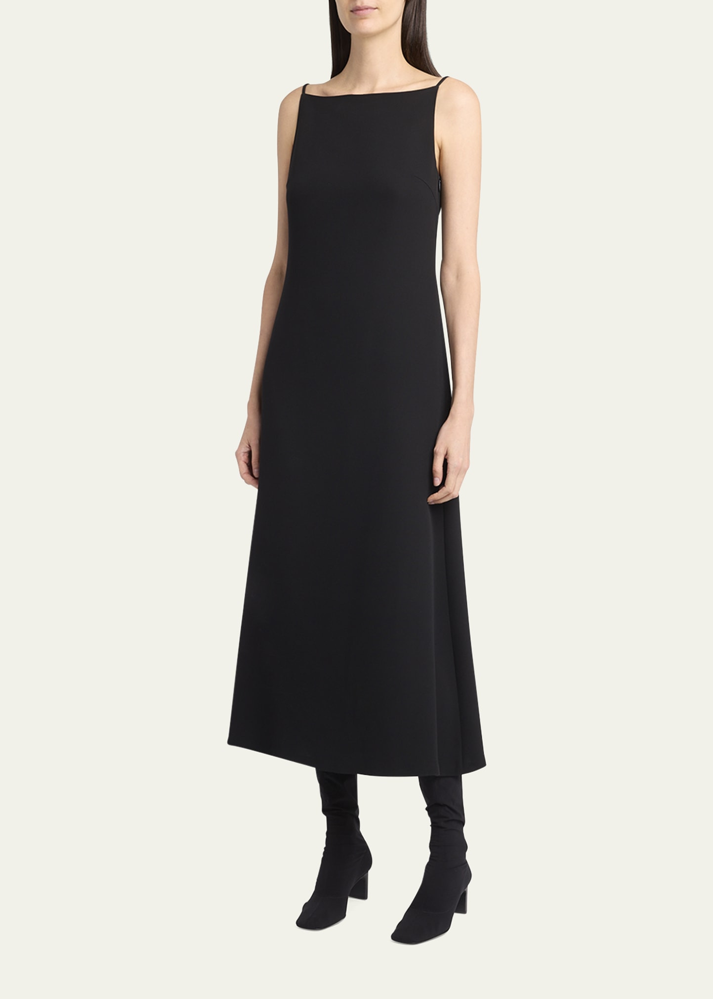 Seraphina High-Neck Sleeveless Midi Dress - 4