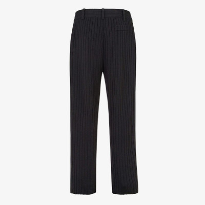 FENDI Black knit pants outlook