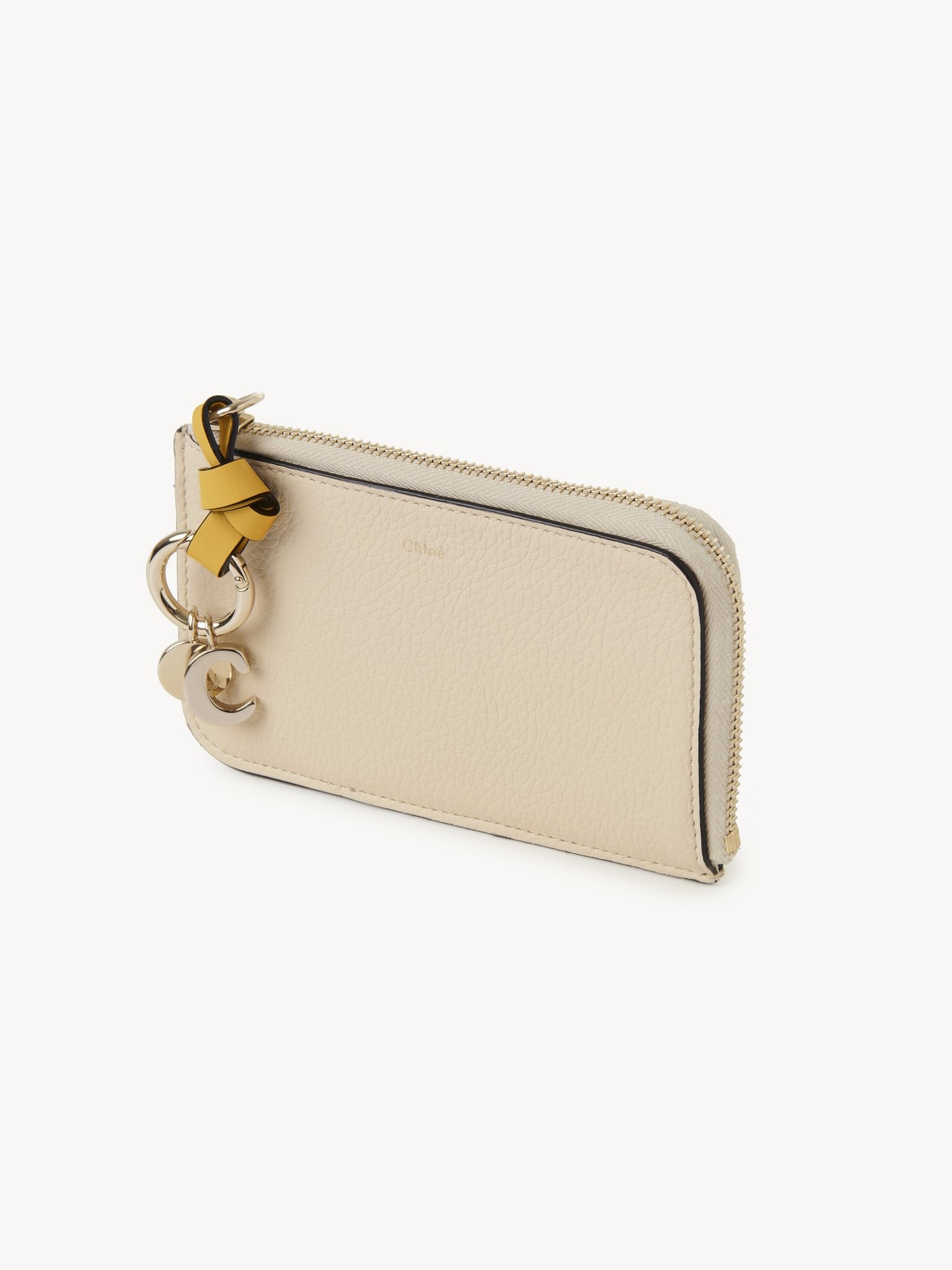 ALPHABET PURSE IN GRAINED LEATHER - 2