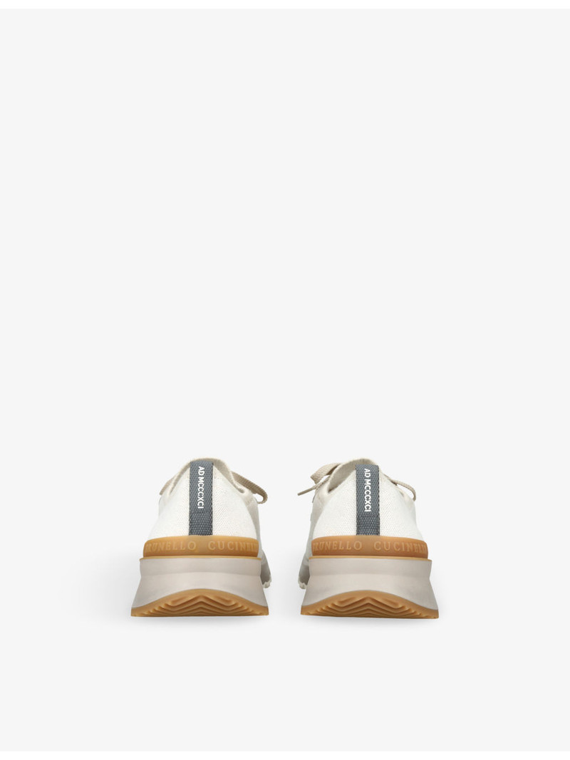 Brunello Cucinelli Branded Knitted Trainers outlook