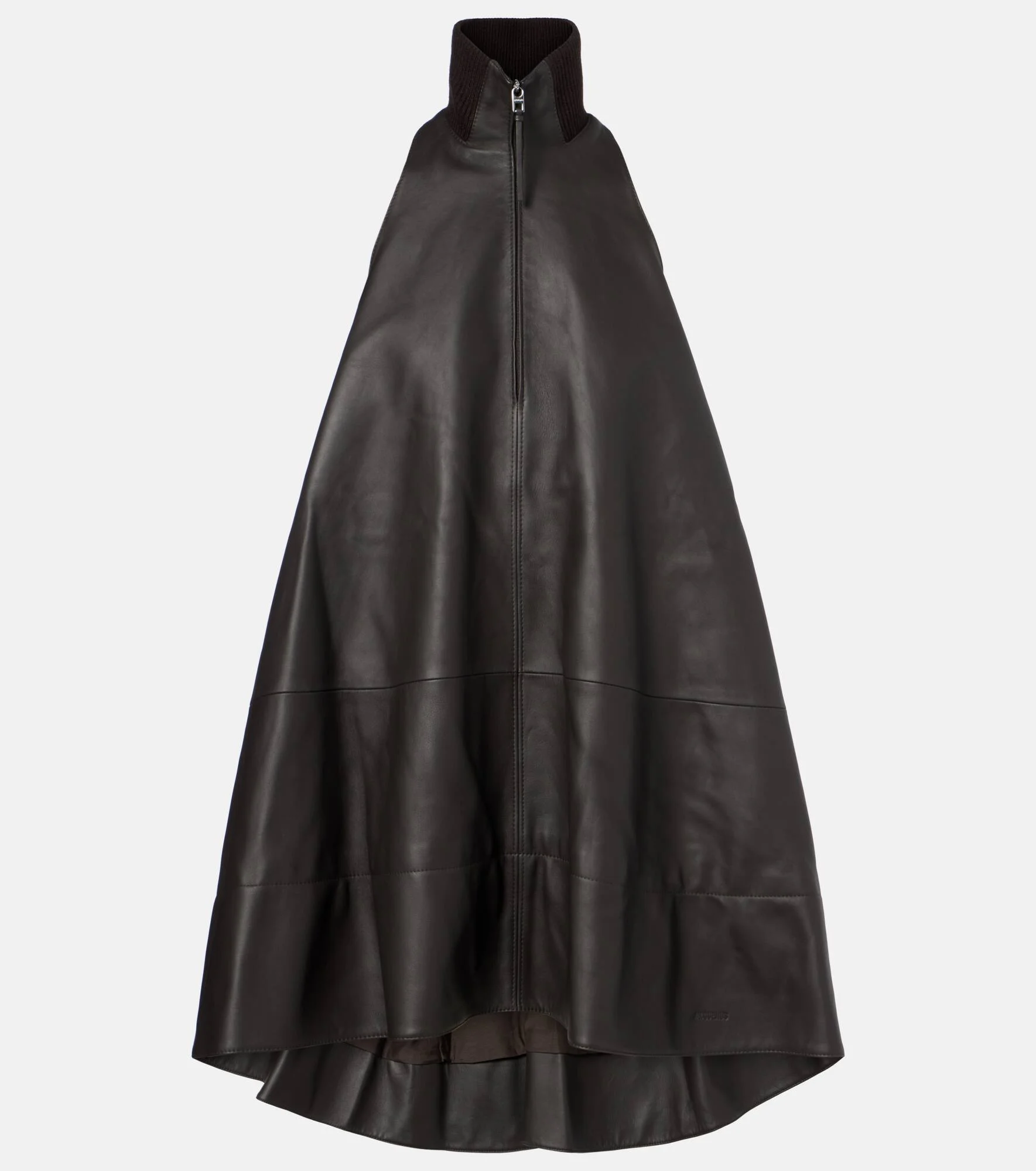 Triangle leather minidress - 1
