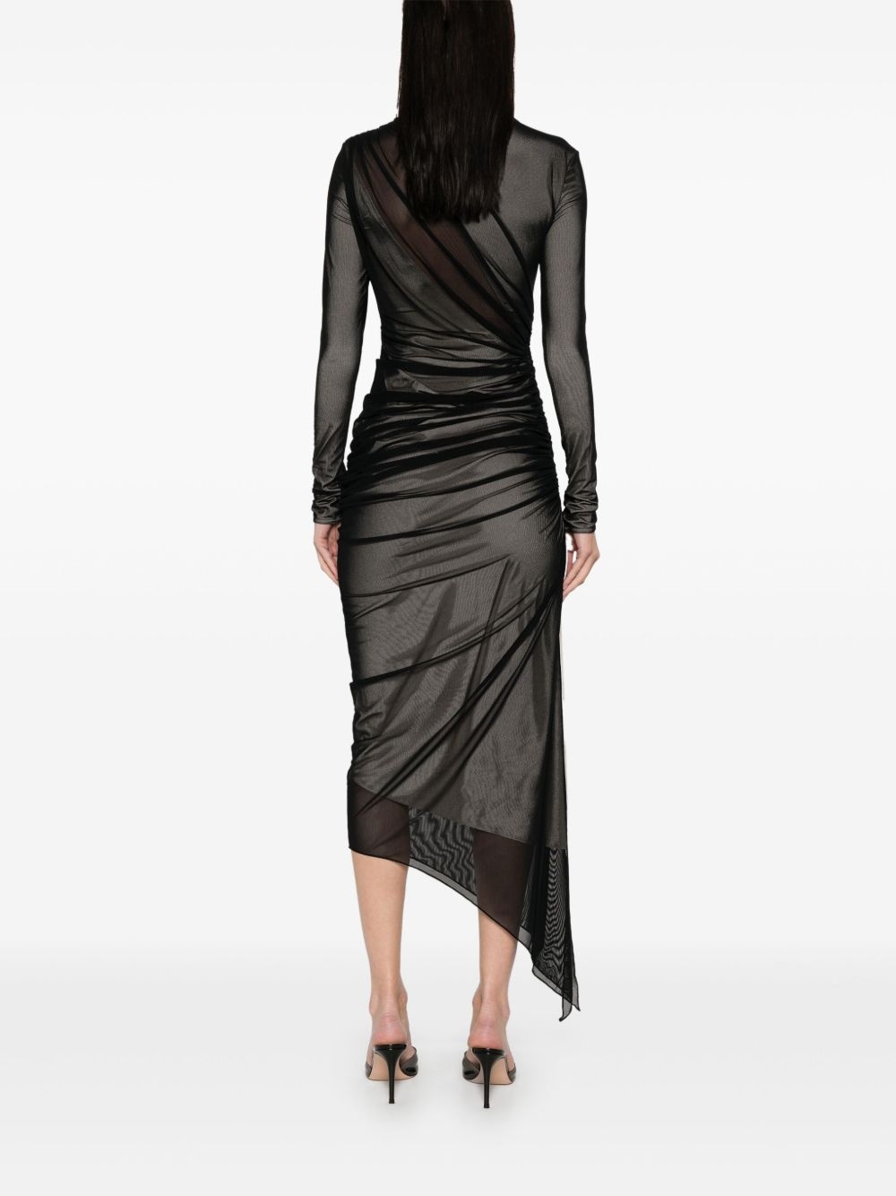 asymetrical double-layered dress - 4