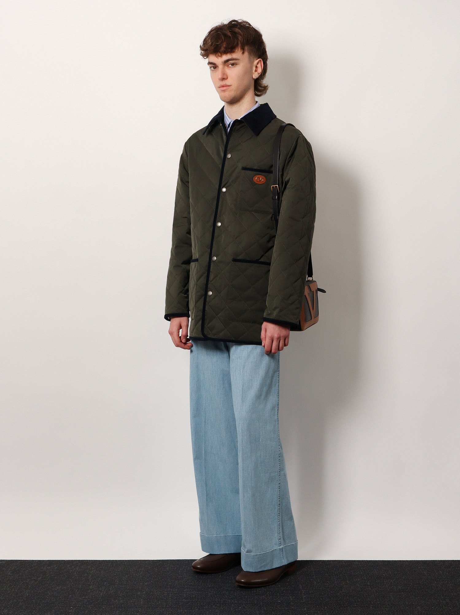 QUILTED JACKET WITH VLOGO SIGNATURE PATCH - 2