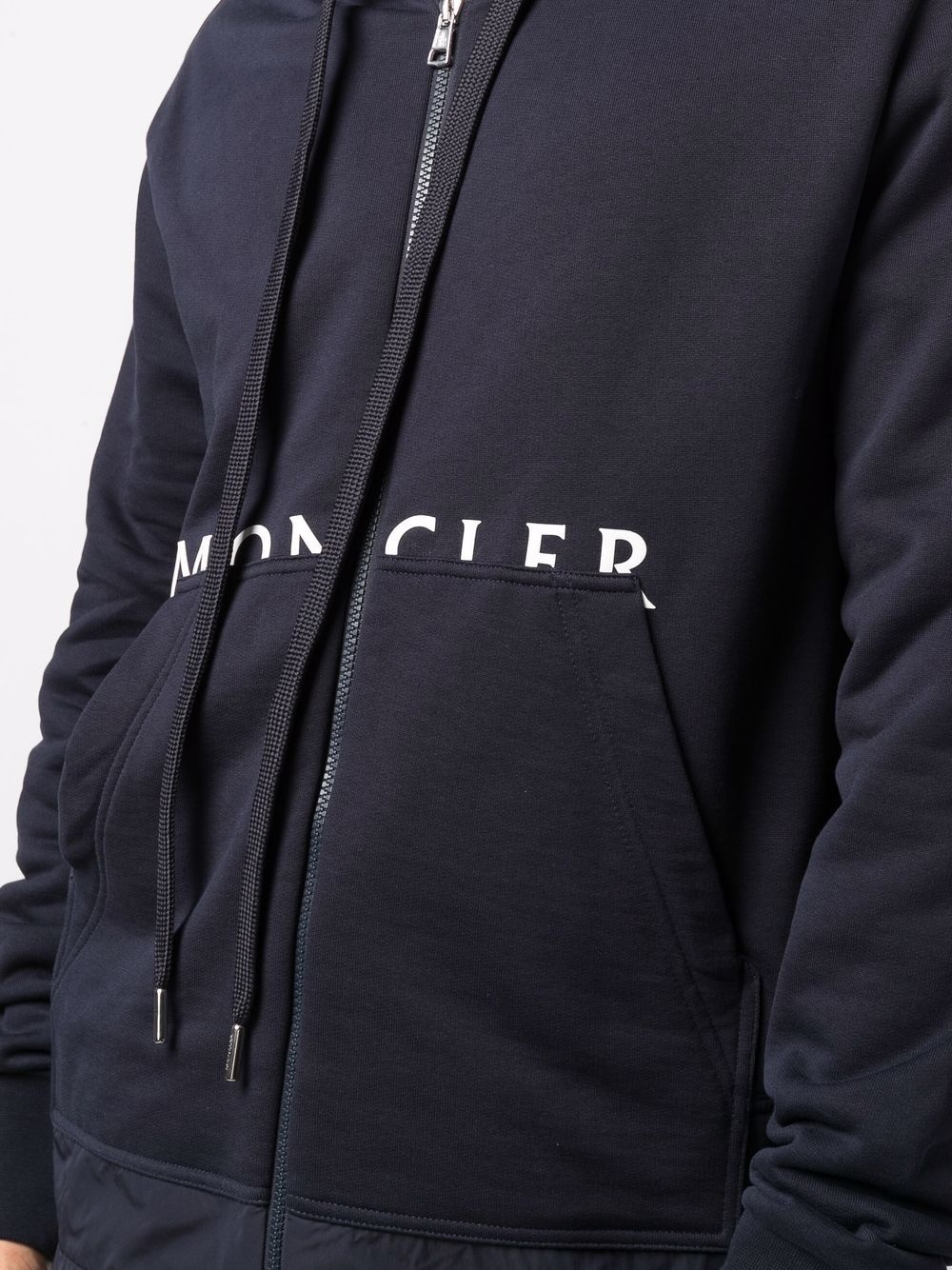 logo-print zip-up hoodie - 5