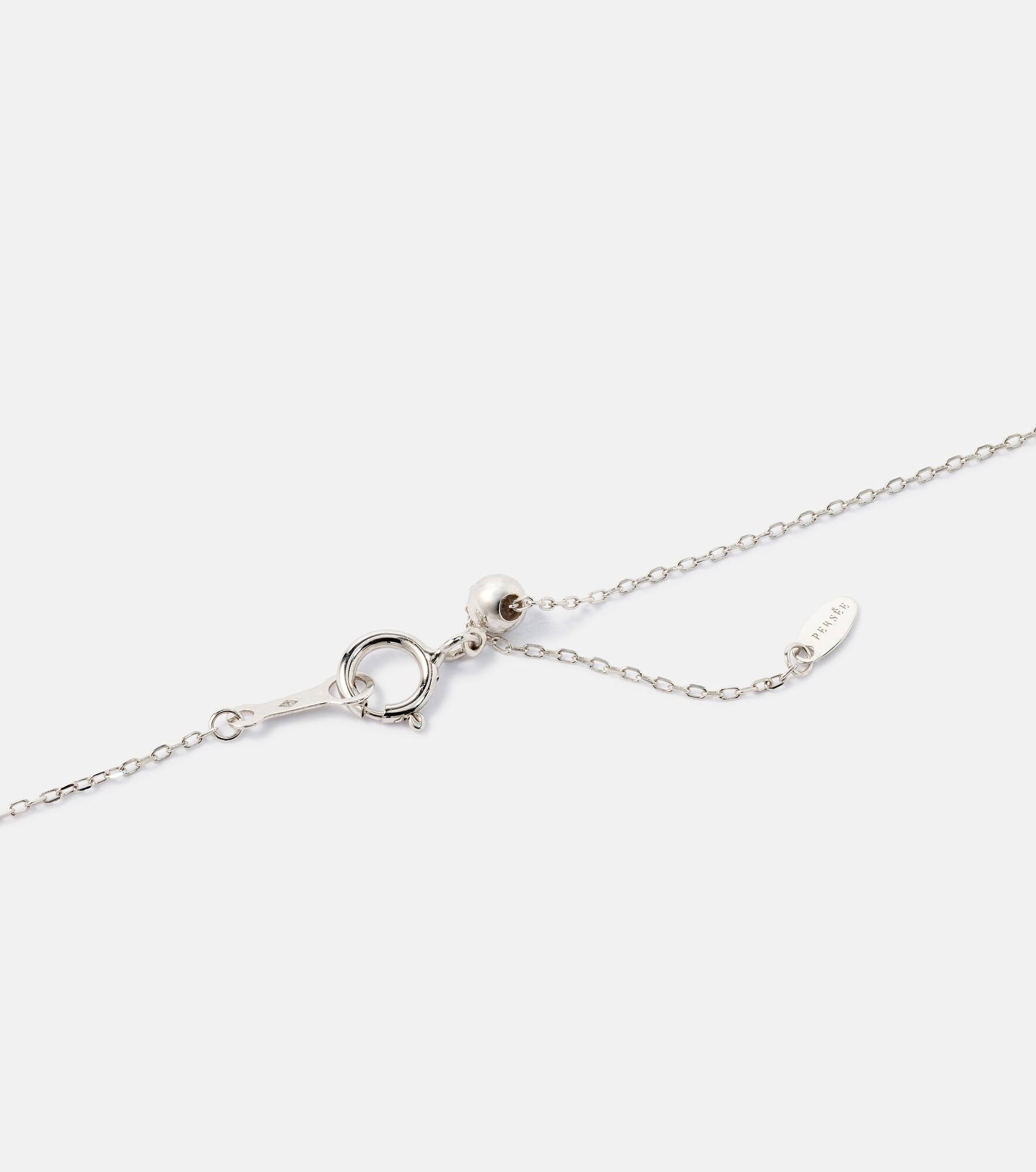 Danaé 18kt white gold necklace with diamonds - 4