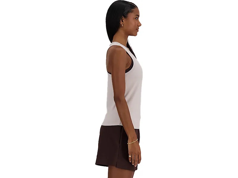 New Balance Linear Heritage Rib Knit Racer Tank - 4