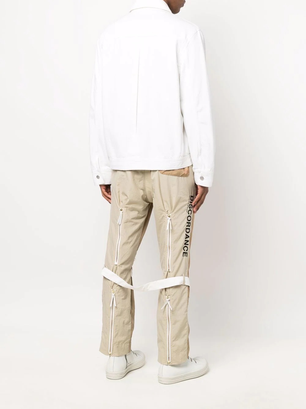 straight-leg panelled trousers - 2