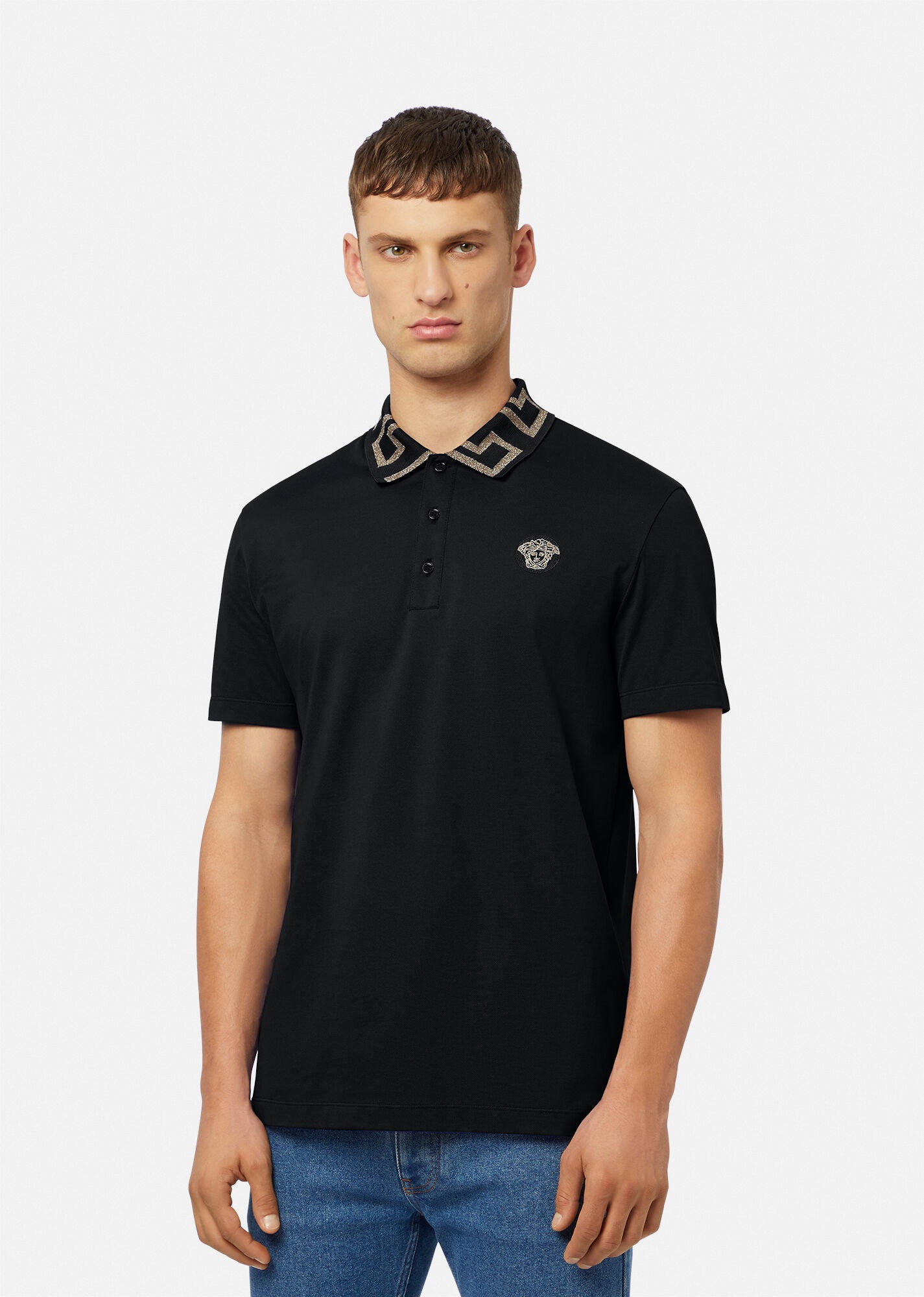 Greca Collar Polo Shirt - 2