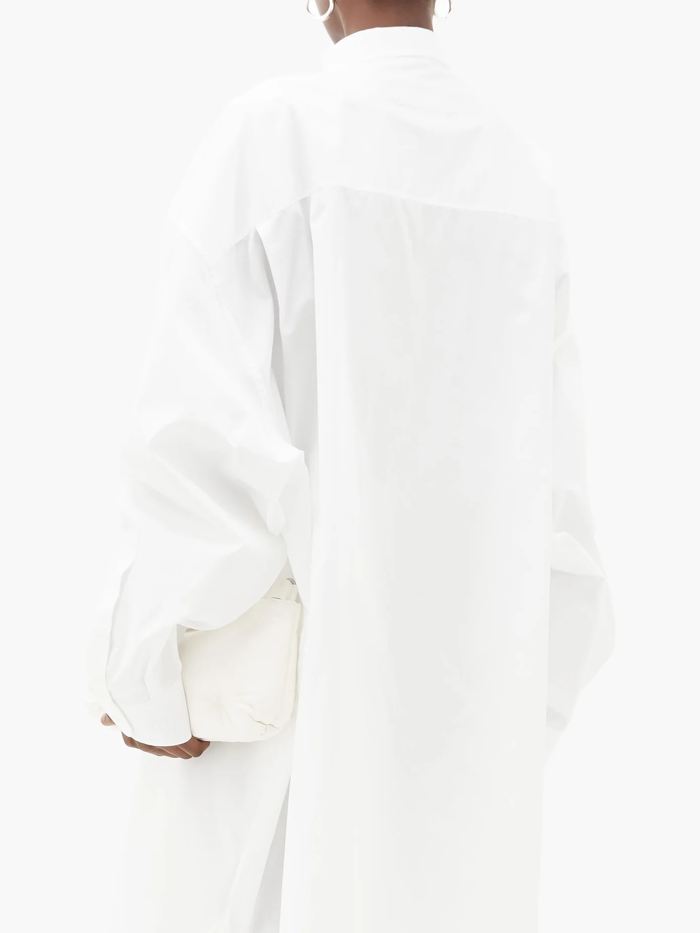 Oversized cotton shirtdress - 7