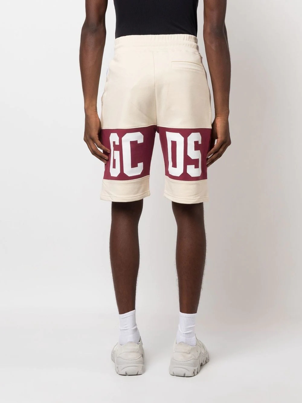 logo-print cotton deck shorts - 4