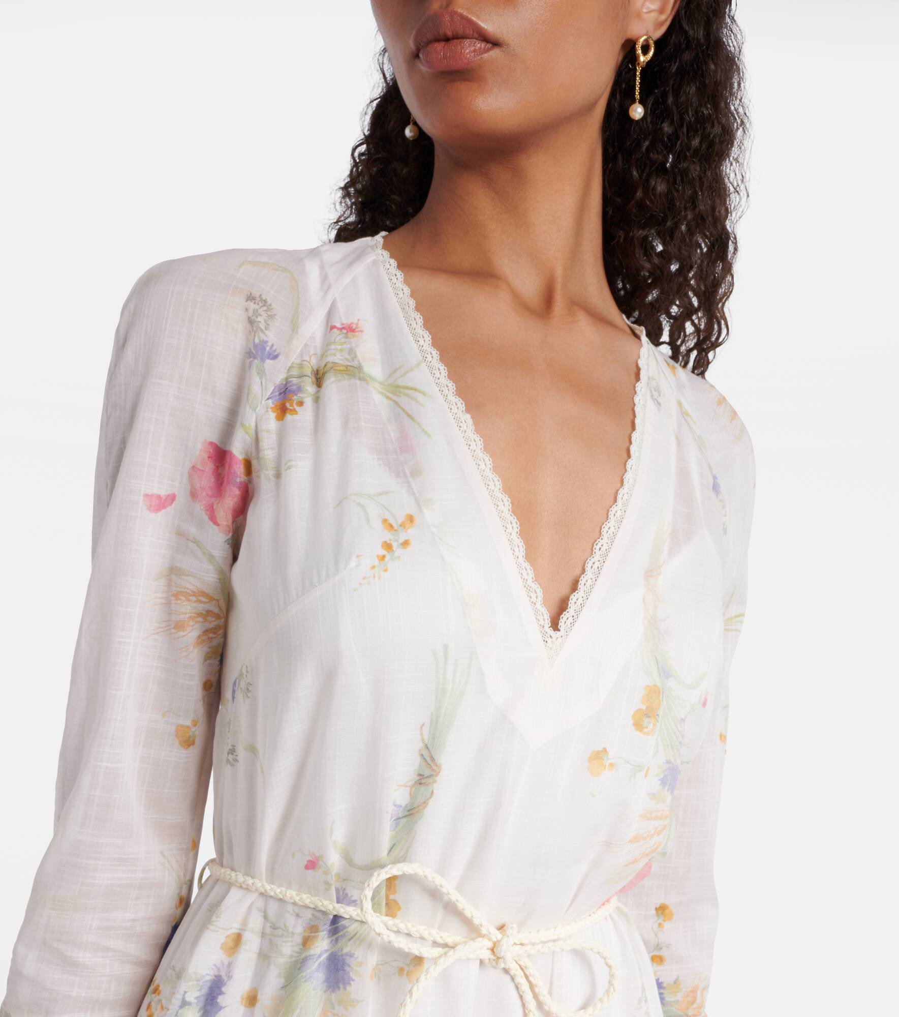 Lucky floral tiered cotton maxi dress - 4