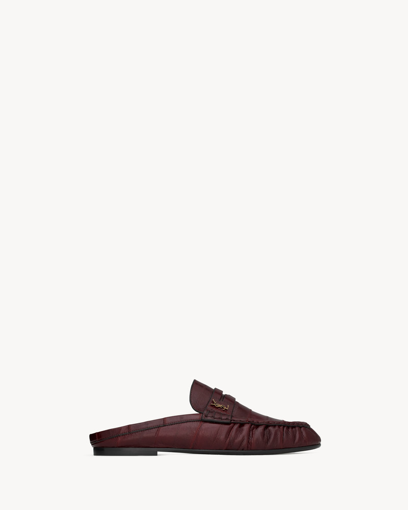 LE LOAFER MULES IN EEL - 1