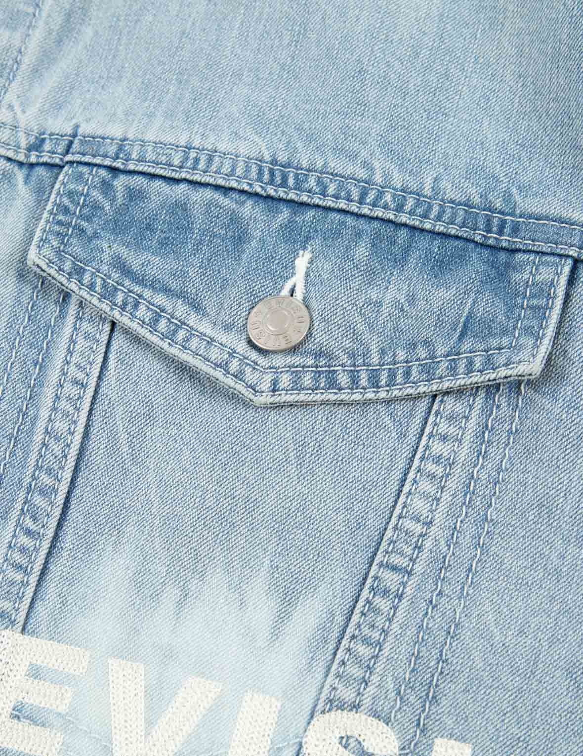 Tie-dye Denim Shirt Jacket - 11