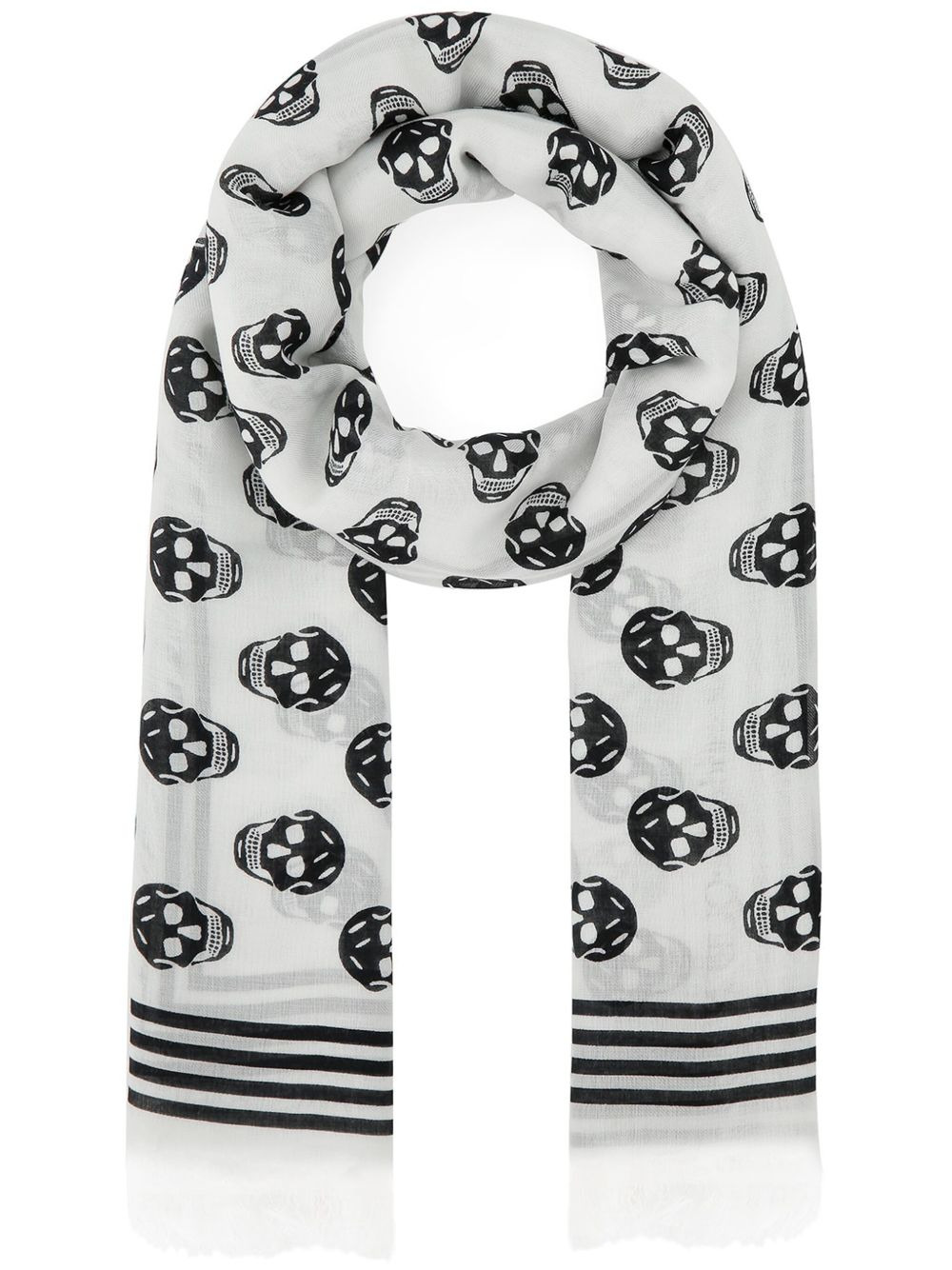 skull-print scarf - 1