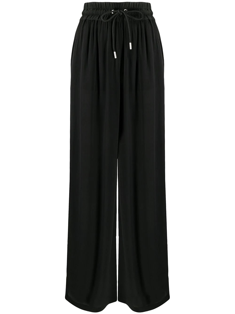 drawstring wide-leg trousers - 1