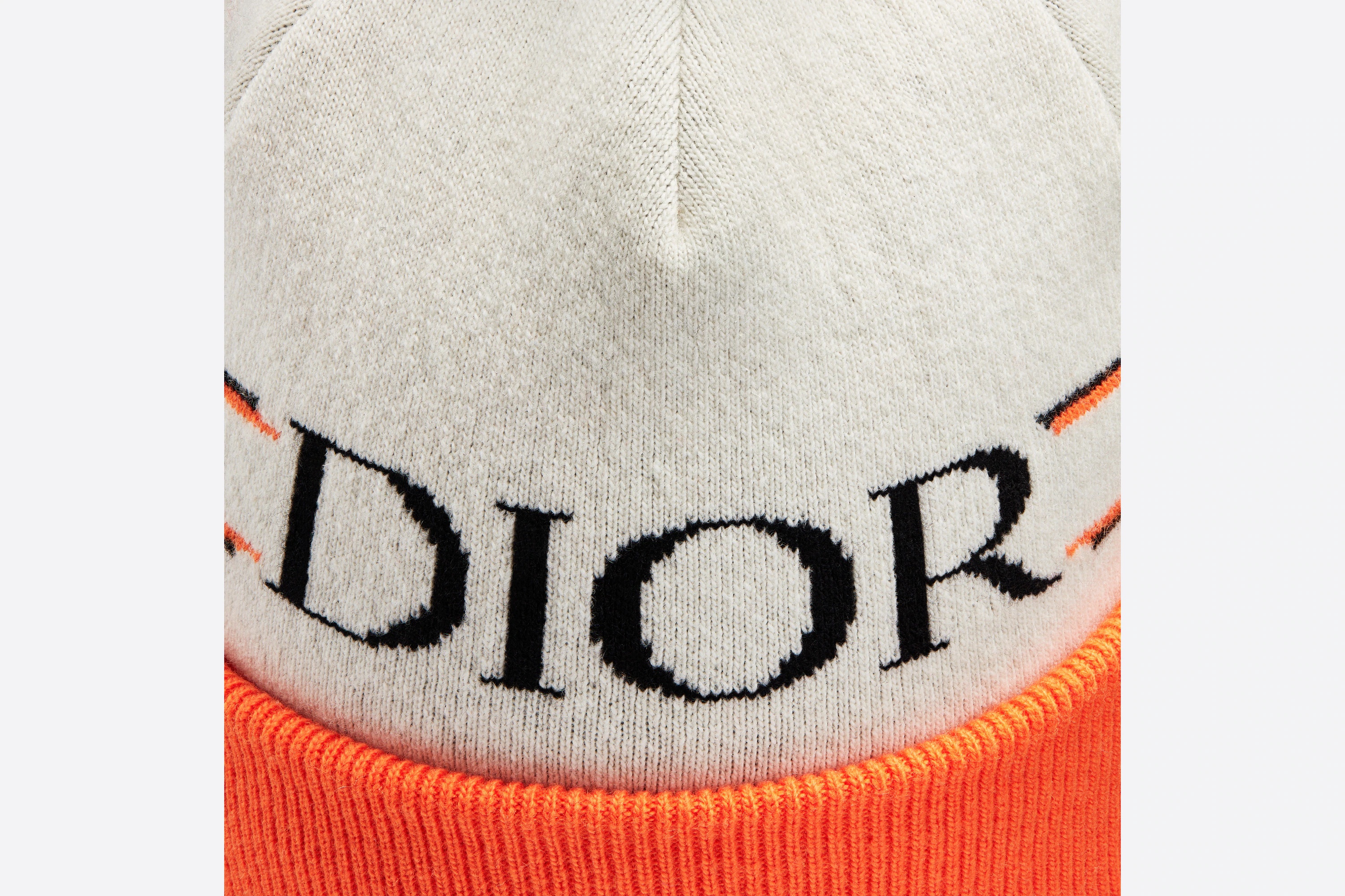 'DIOR' Band Pompon Beanie - 5