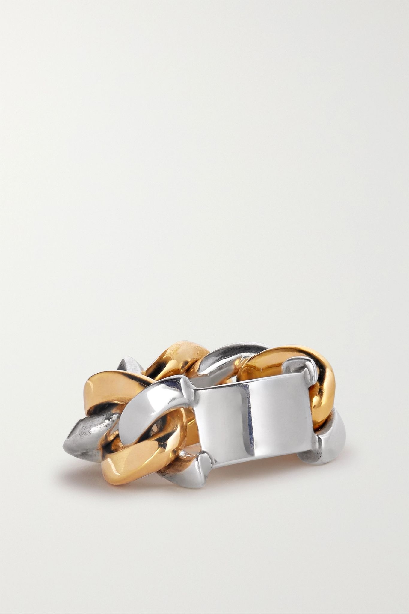 Silver and gold-tone ring - 1