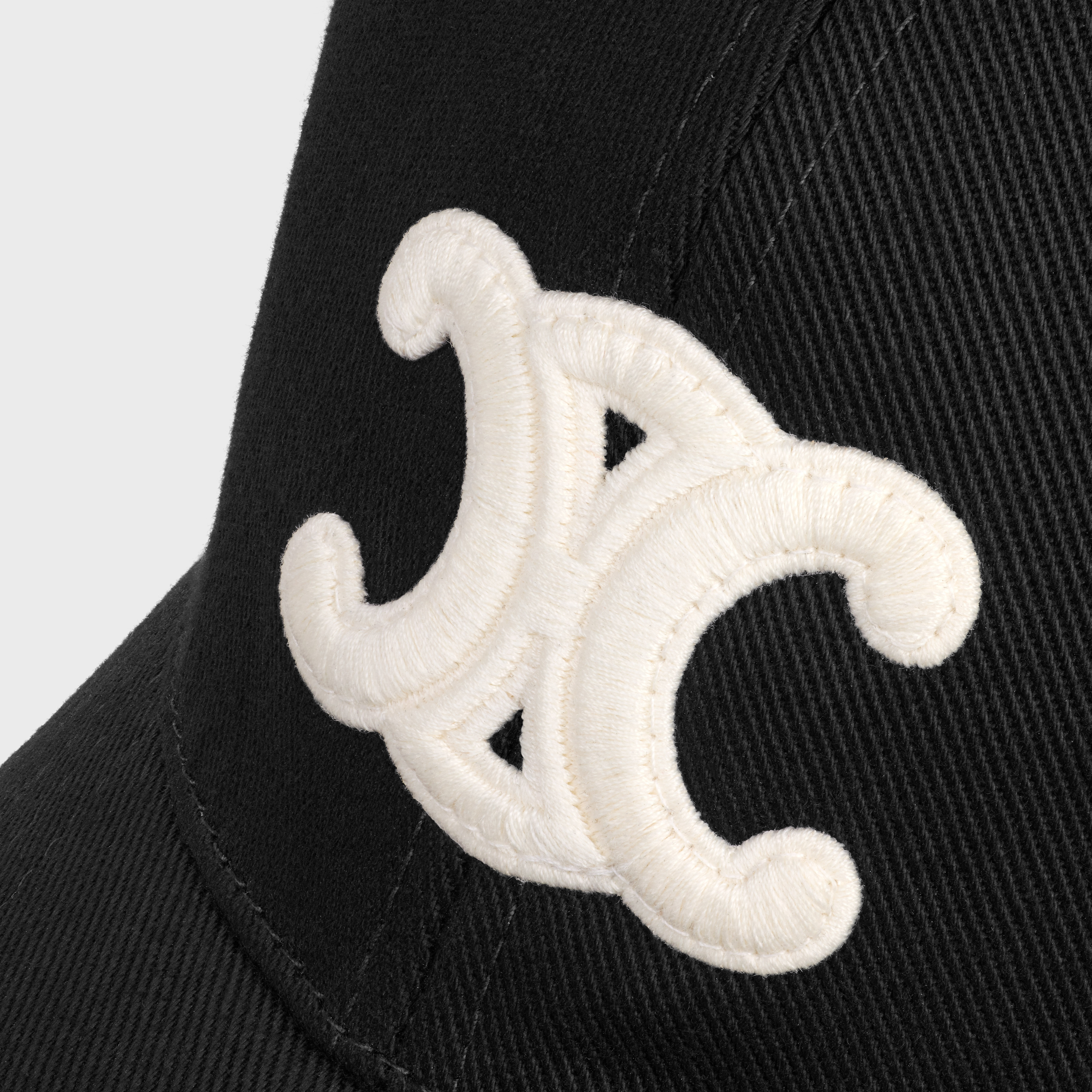 CELINE triomphe baseball cap in cotton | REVERSIBLE