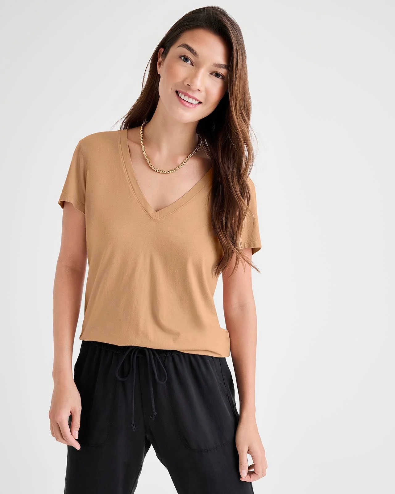 Kate V-Neck Tee - 1