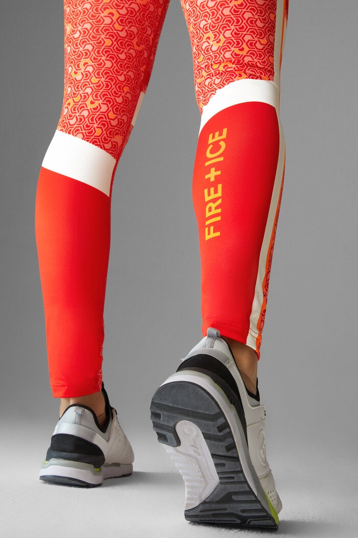 Christin Tights in Red/White - 5
