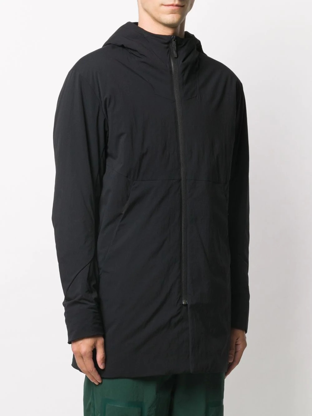 zipped parka coat - 3