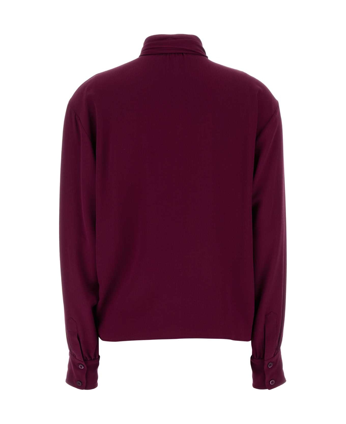 Grape Crepe Blouse - 2