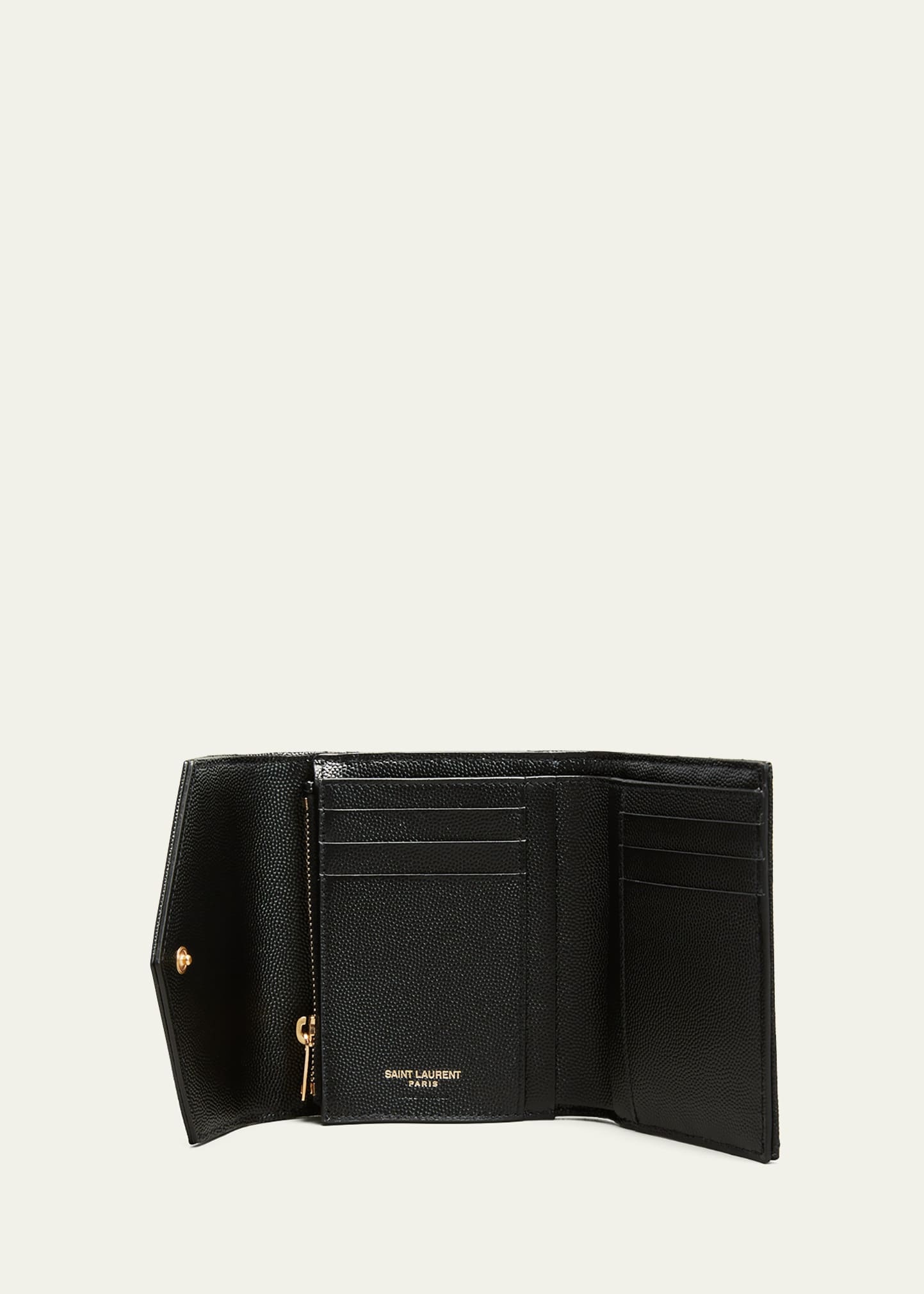 YSL Small Grain de Poudre Tri-Fold Wallet - 4