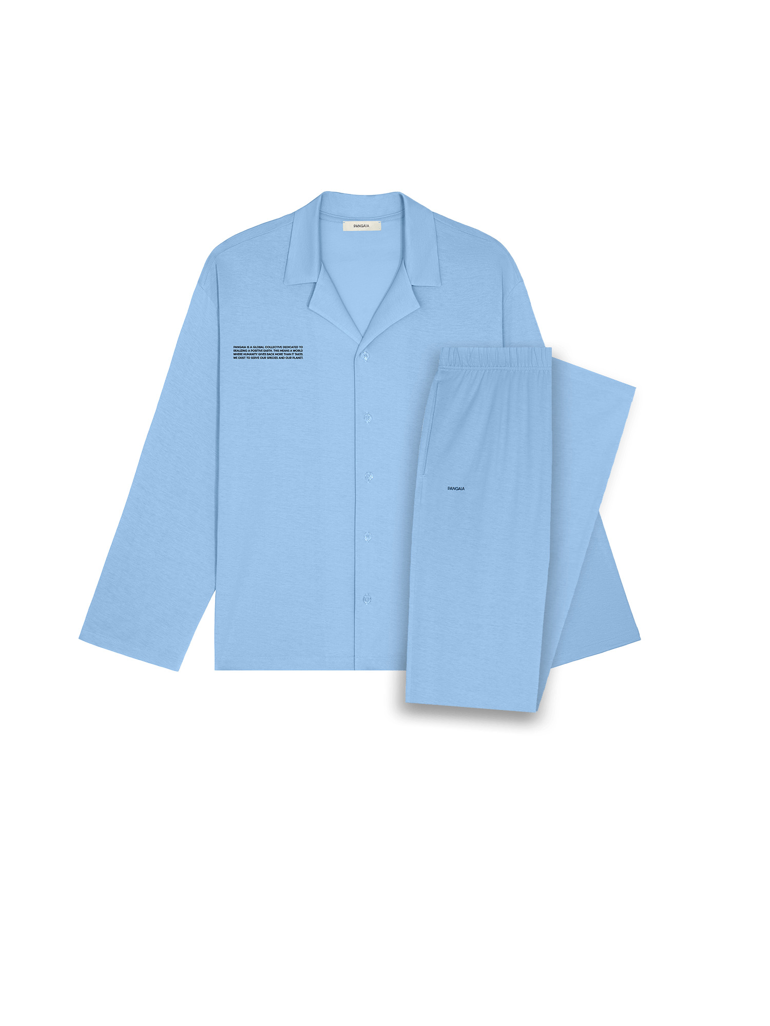 Womens 365 Lightweight Long Pyjama Set - Lake Blue - 2