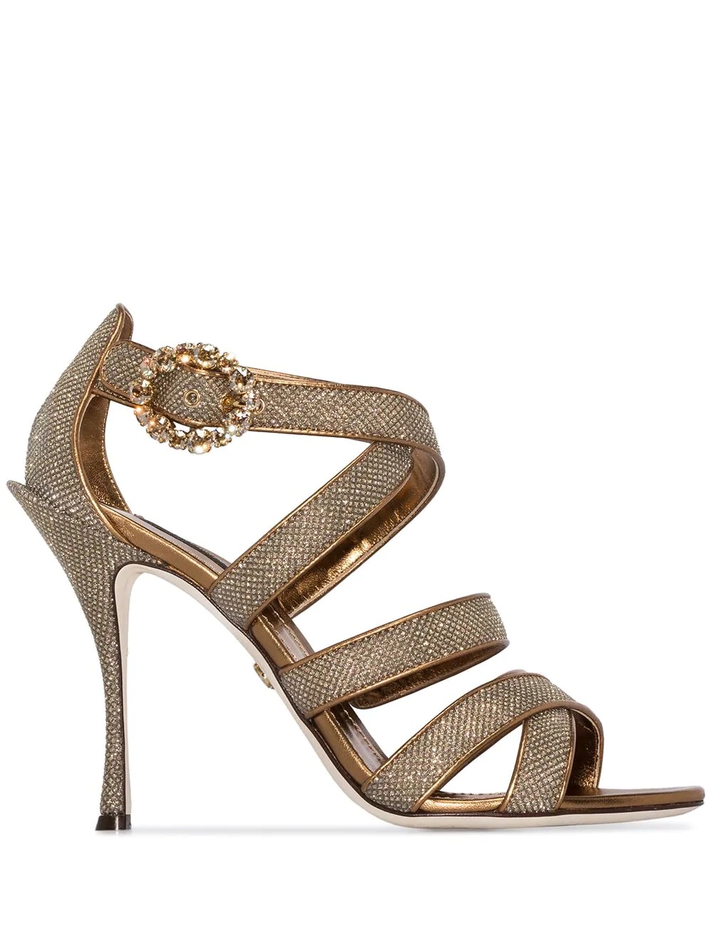 Keira 105mm glitter-effect sandals - 1