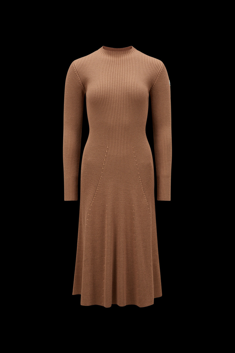 Knit 모직 미디 드레스 - 1