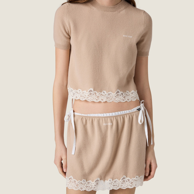 Cashmere and lace jersey 6